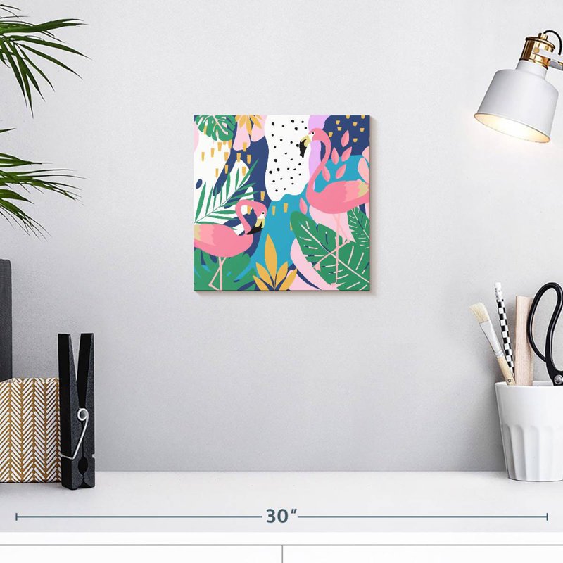 Flamants roses exotiques Crowle, H 10 po x l 10 po