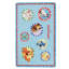 Die Lieben Sieben Machine Woven Blue Indoor Rug