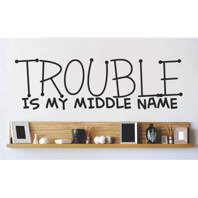 Décalcomanie murale « difficulté is my middle name »