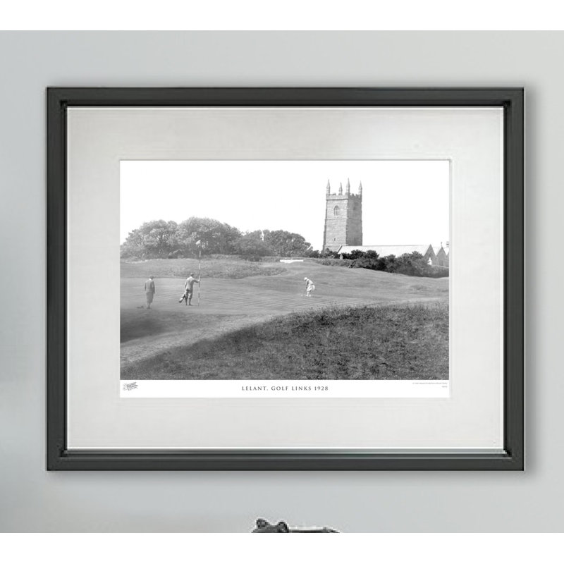 Lelant, Golf Links 1928 - Single Picture Frame Print, 60cm H x 80cm W