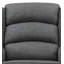 Chaise berçante, chaise berçante grise avec accoudoirs évasés