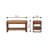 Solid Wood Small Buffalo Slatted Hallway Bench