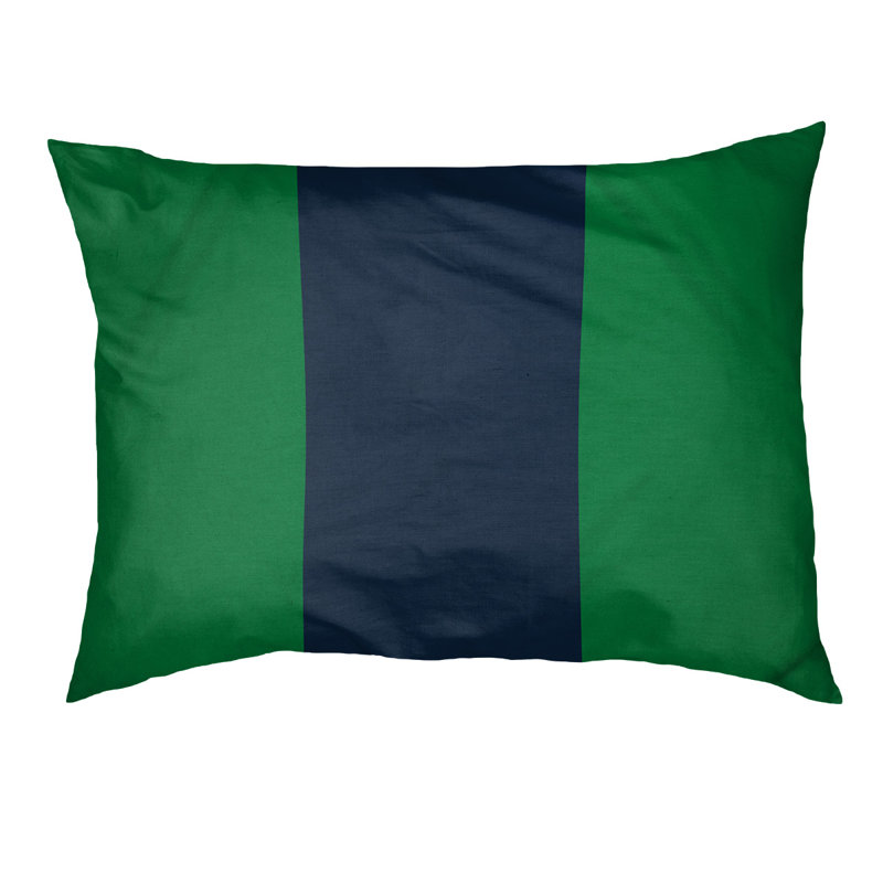 Coussin Golden State, Grand (l 40 po x P 30 po x H 6,5 po), Vert / bleu / vert