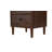 Spencer Three Drawer Solid Wood Nightstand Walnut