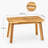 26'' Solid Acacia Wood Entryway Bench