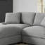 Canapé modulaire en forme de L de 72 po de largeur avec rangement et canapé-lit Comfy Cloud-91514129