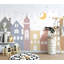 Papier peint amovible avec étoiles colorées Crescent Moon-99178690