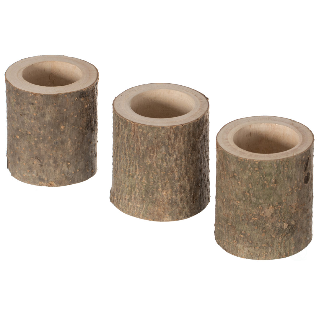 Wood Round Flatware Caddy Loon Peak®