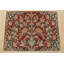 Tapis traditionnel noué à la main rouge en laine / soie rouge 2 pi 8 po x 2 pi Nain
