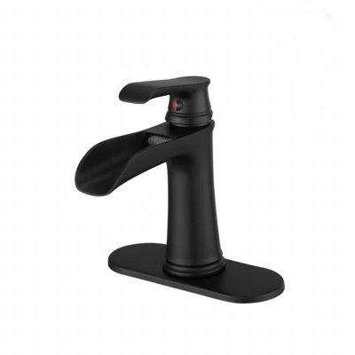 Waterfall Single-Hole Single-Handle Bathroom Faucet