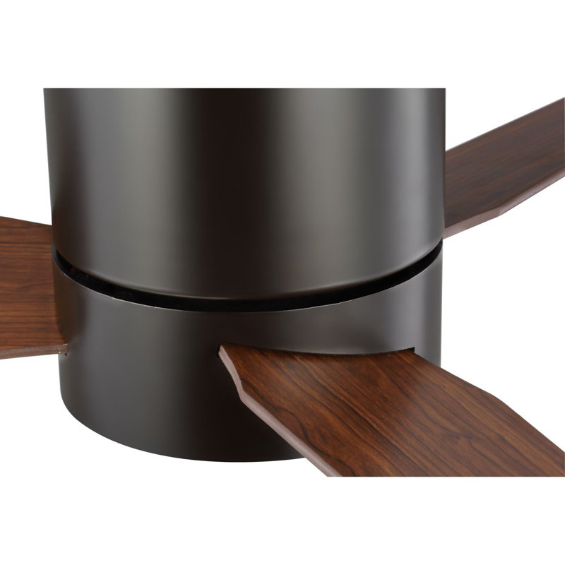 Goren 56'' 3 Blade Ceiling Fan with LED Light Kit, Architectural Bronze