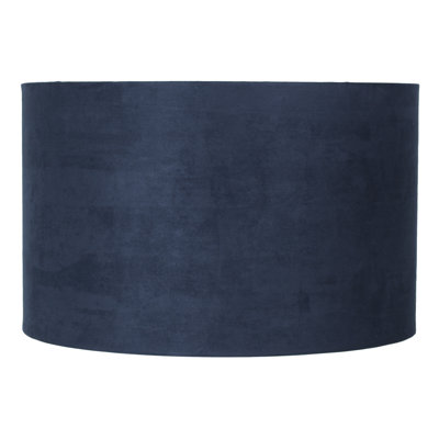 Abat-jour tambour en faux cuir Ganya Classic
