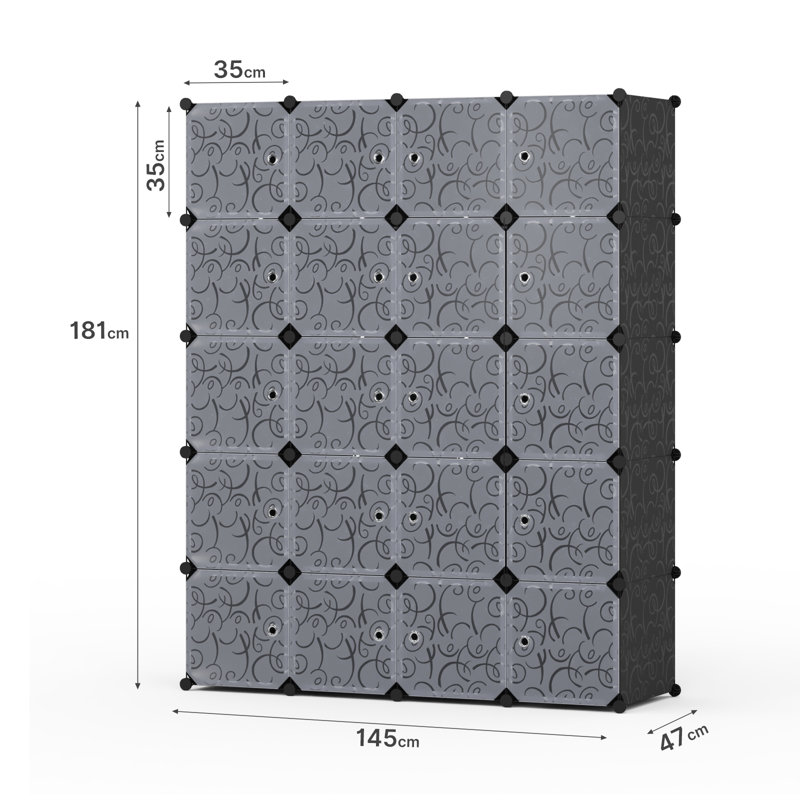 Mahleek 145cm W Clothes Storage System