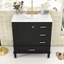 30-inch Bathroom Vanity Set with Ceramic Sink, Storage Cabinet and 3 Drawers-1817015567