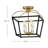 Freddy Tate 4-Light Semi-Flush Mount Two-Tone Ceiling Light
