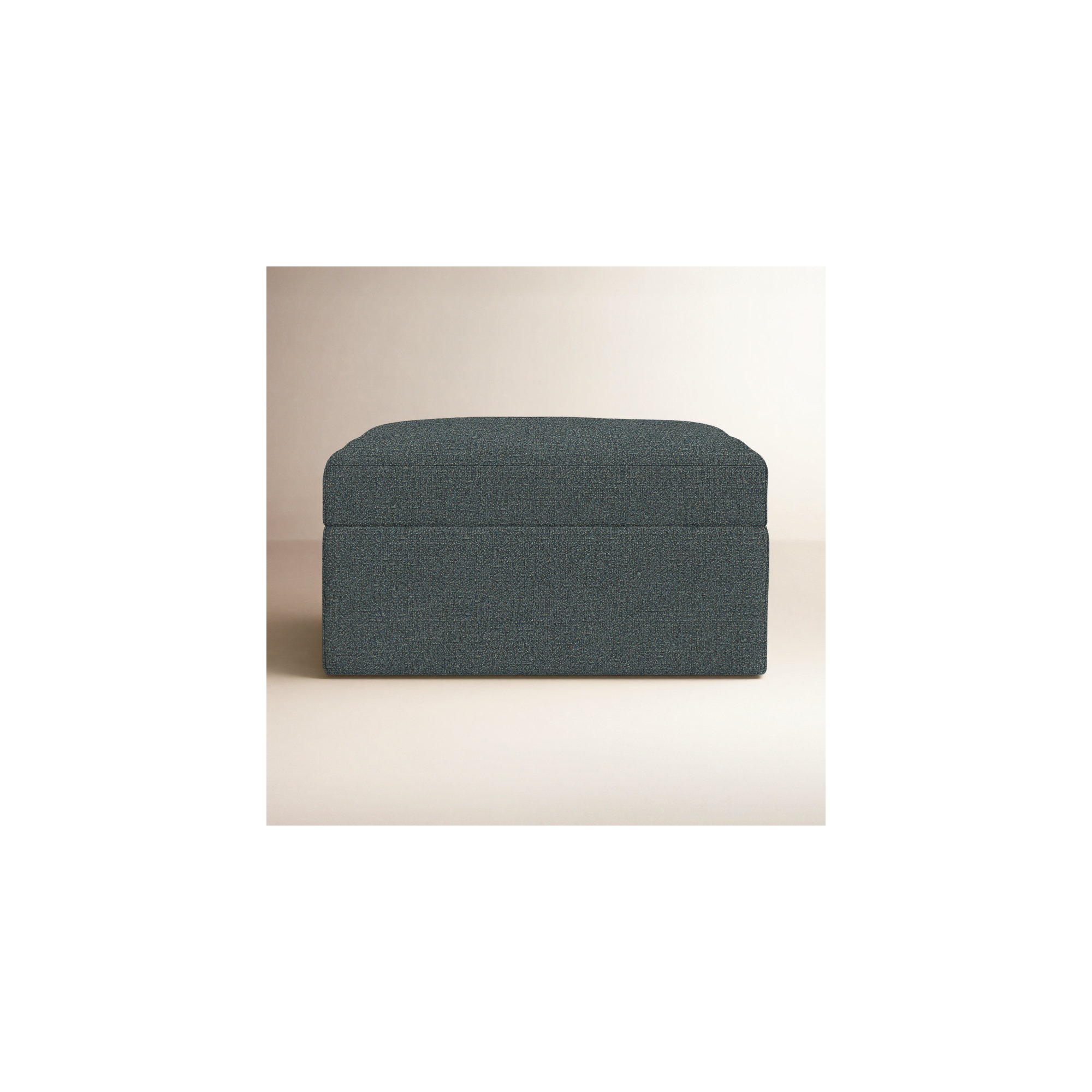 Kian Upholstered Ottoman, Vault Aegean