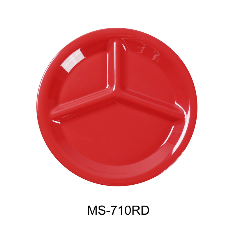 Plat de service en mélamine Milestone, Orange-rouge