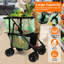 Chariot de service pliable avec chariot amovible et roulettes pivotantes