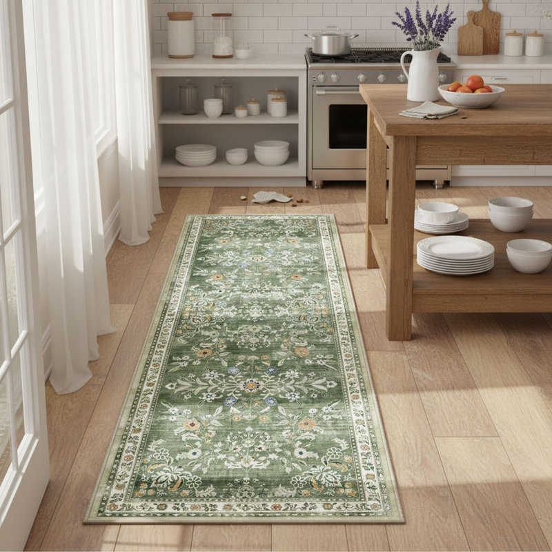Tapis de cuisine Floral, 2 pi x 10 pi