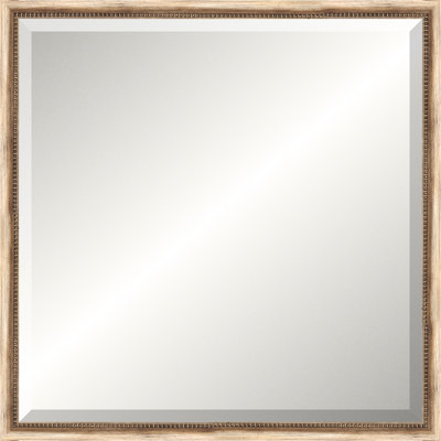 Silver Beaded Old World Mirror
