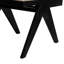 Chaises de salle à manger, chaises d'appoint rembourrées de canne (ensemble de 2), canne noire + canne naturelle + coussin beige-310329160