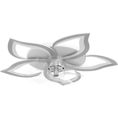 Ventilateur de plafond profilé avec lumières, fleur moderne à intensité variable ...