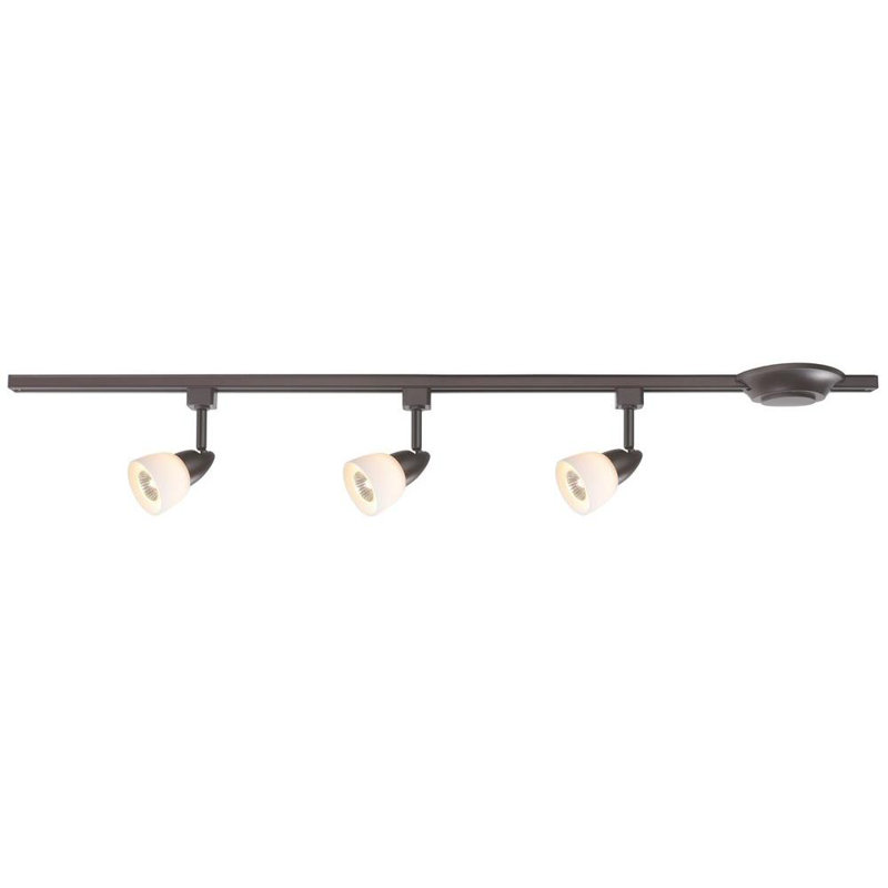 44'' 3 -Light Track Track Kit with Dimmable and Adjustable Head