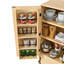 Armoire de cuisine 72 po H, armoire de rangement avec 3 tablettes réglables, 8 supports de porte et un tiroir caché (naturel)-1681984098