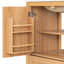 Meuble-lavabo en bois naturel 30 po avec lavabo en céramique, portes à fermeture en douceur et tablette réglable pour un rangement efficace