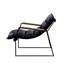 Chaise rembourrée en cuir avec base de traîneau stable - Couleur pour finition de salon