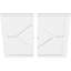 Médaillon de plafond contemporain en PVC 26 po x P 1 po x P 9 po x P 1 po Embry-36076046
