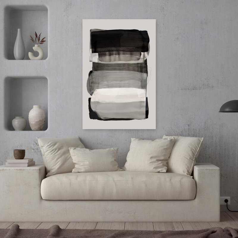 Art contemporain, art contemporain abstrait, H 36 po x l 24 po