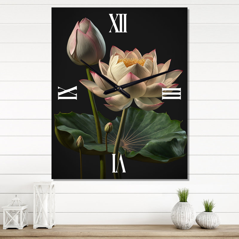 Horloge murale rétro Lotus, Petit