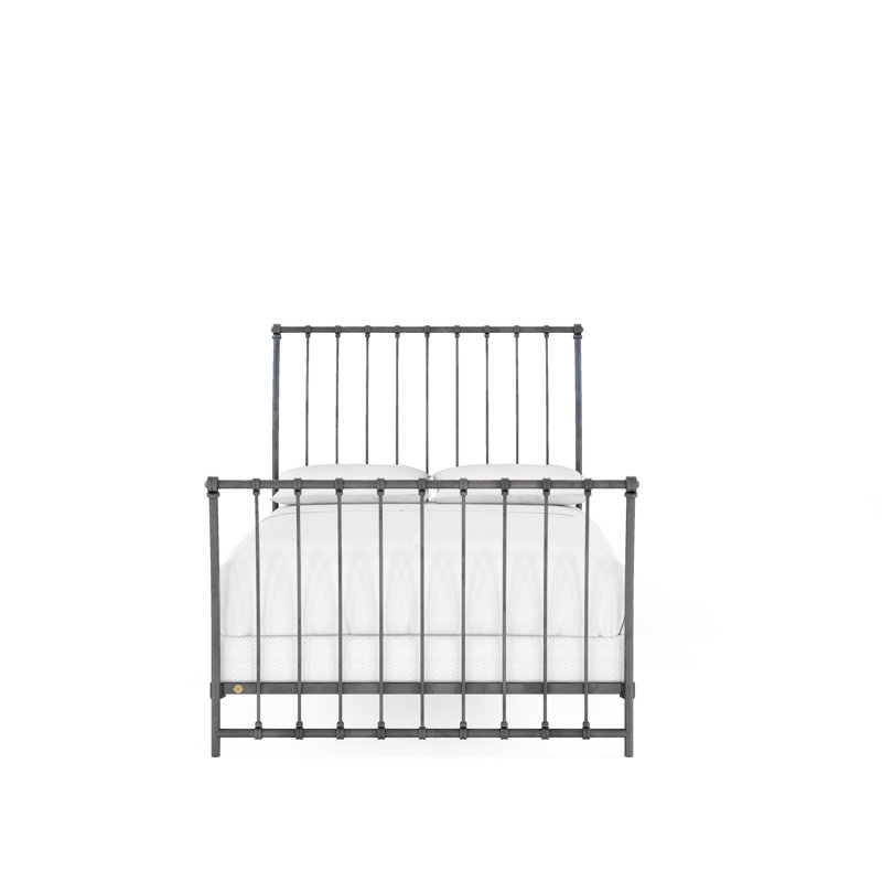 142 lit Altro | Traîneau complet, Grand lit, Bronze à canon avec nickel