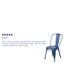 Chaise d'appoint empilable en métal Lily-1652496509