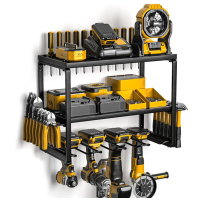 Power Tool Organizer with Charging Station
