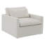 Fauteuil d'appoint pivotant avec 1 coussin décoratif Pradyoth-117224081