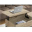 Table basse moderne à plateau relevable avec rangement dissimulé et tablette ouverte, idéale pour les salons et les espaces de divertissement-1450495457