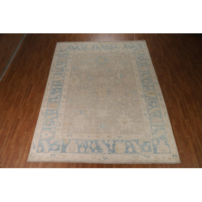 Vegetable Dye Oushak Turkish Area Rug 9x12