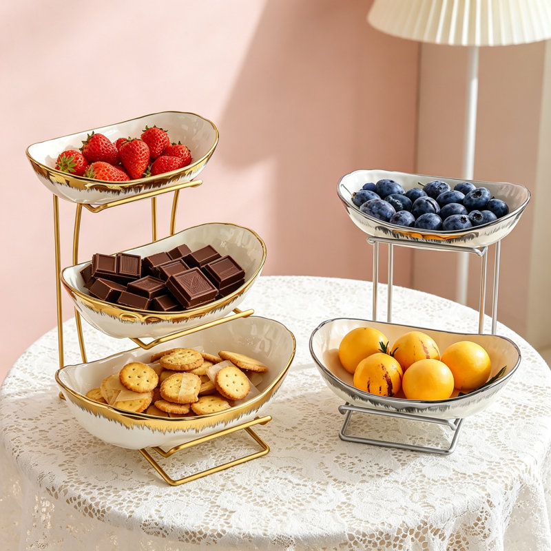 Fairmont Park Porcelain Fruit Basket