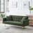 Quiniya 71.26" Modern Velvet Sofa Bed Folding Couch with Two Throw Pillows for Living Room-1915072875