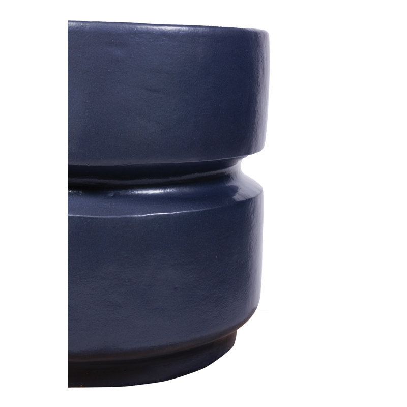 Balance Garden Stool, Indigo Semi Gloss