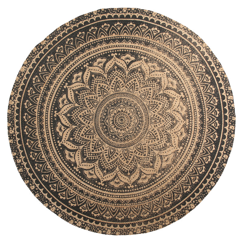 Jute Abstract Round Placemat