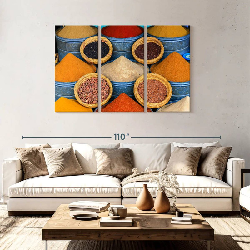 Yarlin Souk Spices, 48" H x 74" W