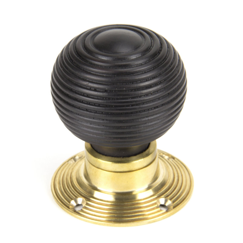PB Cottage Mortice/Rim Knob Set - Small, Ebony