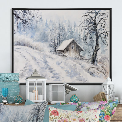 " Cottage House During Winter "