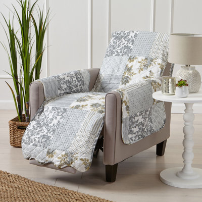 Patchwork Reversible Recliner Pet Furniture Protector Slipcover