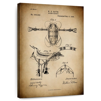 Brevet de selle d'équitation