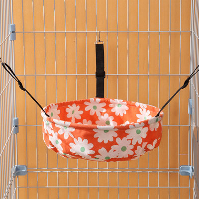 Balançoire ronde pour hamac rond 13,8 x 13,8 po pour cage de cage, orange
