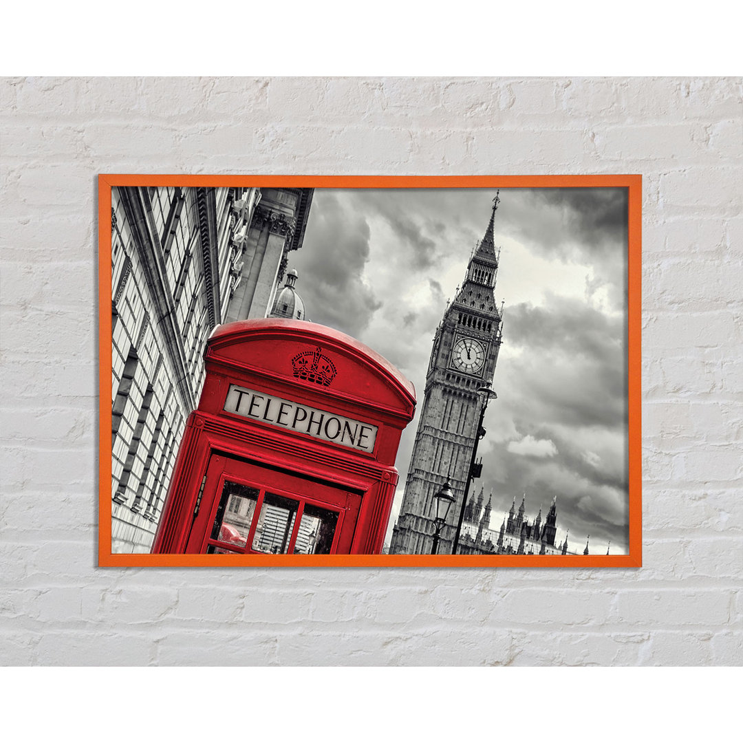 Angelyse Skies Over Big Ben - Einzelner Bilderrahmen Kunstdrucke